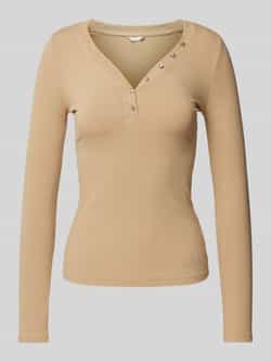 Guess Shirt met lange mouwen in riblook model 'KYLA'