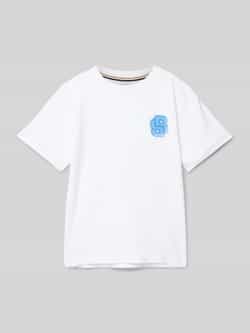 Boss T-shirt met labelprint