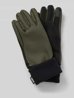 Rains Handschoenen met labeldetail