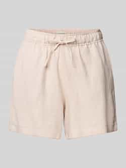 Schiesser Regular fit korte linnen pyjamabroek met tunnelkoord