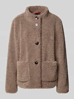 Fuchs Schmitt Regular fit jack van teddybont met opstaande kraag