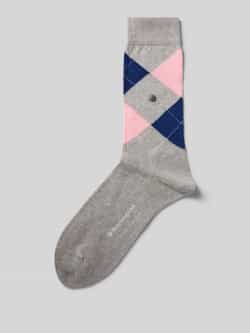 Burlington Sokken met argyle-stitching model 'Covent'