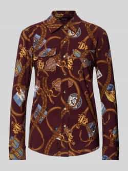 Lauren Ralph Lauren Slim fit shirt overhemdblouse met borstzakken model 'CORWIN'