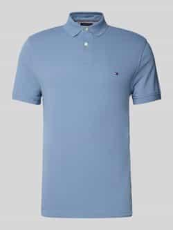 Tommy Hilfiger Regular fit poloshirt van een mix van katoen en elastaan