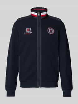Christian Berg Men Sweatjack met labelstitching