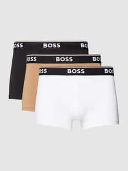 Boss Boxershort met band met label in een set van 3 stuks