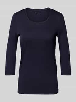 Christian Berg Woman T-shirt met 3 4-mouwen in effen design