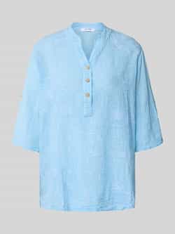 ZABAIONE Relaxed fit blouse met kant model 'Li'