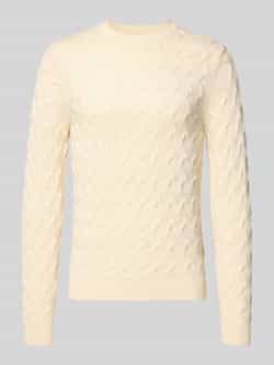 Casual friday Slim fit gebreide pullover met wol model 'VINBORG'