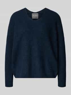 MOS MOSH Oversized gebreide pullover met ribboorden model 'THORA'