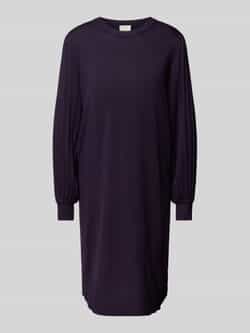 Kaffe Paarse Gebreide Jurk met Pofmouwen Purple Dames