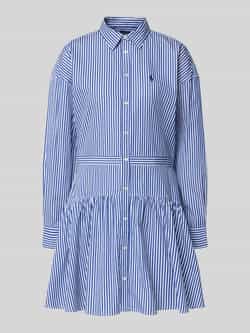 Polo Ralph Lauren Overhemdjurk in minilengte met logostitching