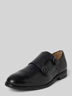 Leren schoenen met monk straps, model 'pero kleitos'