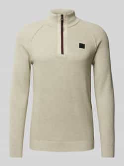 s.Oliver RED LABEL Regular fit gebreide pullover van puur katoen met schipperskraag