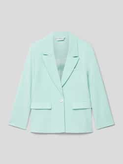 S.Oliver blazer turquoise Blauw Meisjes Polyester Reverskraag Effen 134