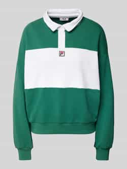 Fila Poloshirt met labelstitching model 'LANGOGNE'