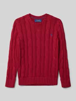 Polo Ralph Lauren Teens Gebreide pullover met ribboorden