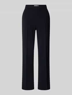 RAFFAELLO ROSSI Flared stoffen broek met vaste persplooien model 'RENEE'