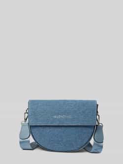 Valentino by Mario Valentino Denim Flap Tas voor Stijlvolle Vrouwen Blue Dames