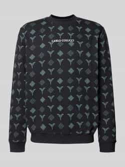 Carlo colucci Sweatshirt met labelstitching