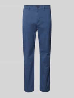 Tommy Hilfiger Chino DENTON CHINO SATIN met achterzakken met knoop logo-borduursel