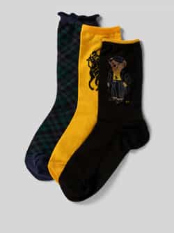 Polo Ralph Lauren Sokken met labelprint in een set van 3 paar