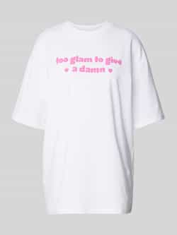 Review Oversized T-shirt met statementprint