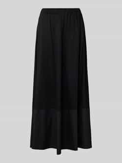 MM Straight leg stoffen broek met vaste persplooien model 'MALESIA'