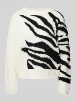 Comma Gebreide pullover met ribboorden