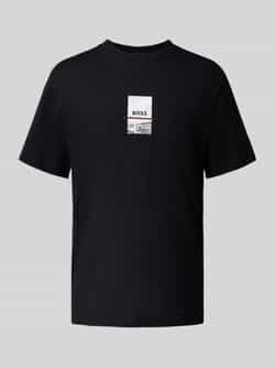BOSS Green Regular fit T-shirt van katoenmix