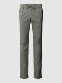 Profuomo Comfortabele Groene Slim Fit Chino Gray Heren