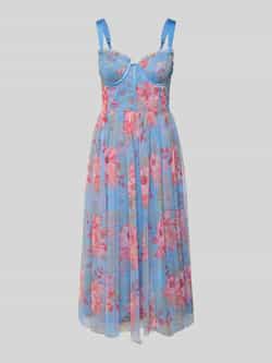 Lace & Beads Knielange cocktailjurk met ritssluiting