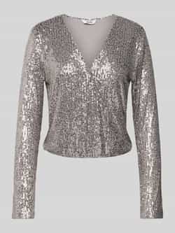 MbyM Shirt met lange mouwen en pailletten model 'Lilu'