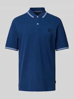 Bugatti Poloshirt met contrastgarnering