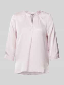 Milano italy Blouse van viscose met tuniekkraag