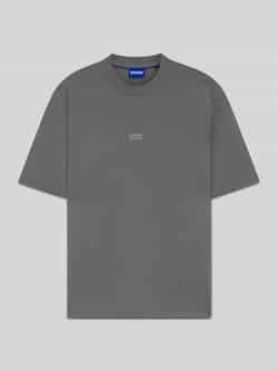 Hugo Blue Loose fit T-shirt van puur katoen model 'NALONO'