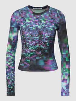 Calvin Klein Jeans Shirt met lange mouwen en all-over look model 'HYPER'