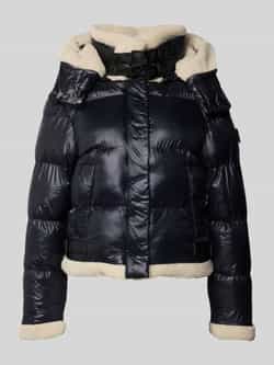 Khujo Gewatteerd jack met opstaande kraag en trensjes model 'NESSIE2'