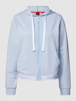 HUGO Sweatjack met elastische band met logo model 'SPORTY'