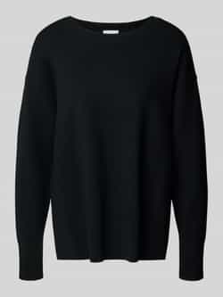 Comma Gebreide pullover met zijsplitten