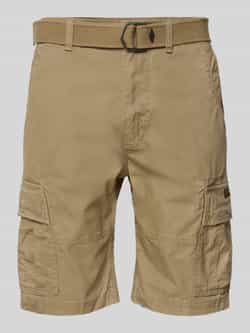 Superdry Regular fit korte cargobroek met riem model 'Heavy'