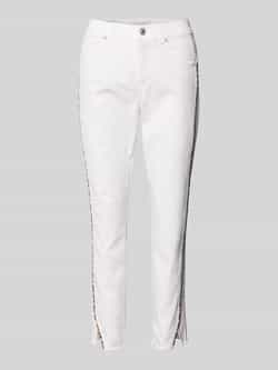 Angels Slim fit broek met contrastpaspels model 'Ornella'