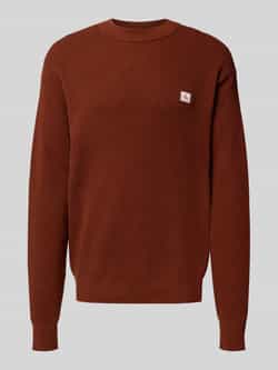 Calvin Klein Jeans Gebreide pullover met labelpatch