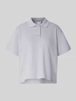 relaxed fit poloshirt met structuurpatroon model 'Noa'