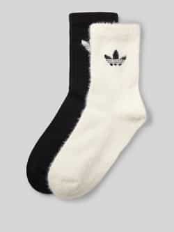 Adidas Originals Sokken met logostitching in een set van 2 paar model 'Fluffy'