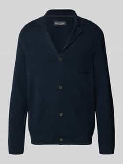 Marc O'Polo Regular fit gebreid colbert van puur katoen