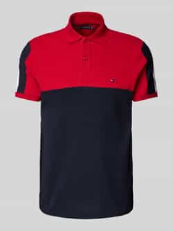 Tommy Hilfiger Regular fit poloshirt van katoenmix
