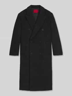 HUGO Relaxed fit lange wollen jas met alpaca model 'MANUS2541'