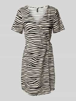 Vero Moda Getailleerde wikkeljurk van een mix van viscose en linnen model 'MYMILO'