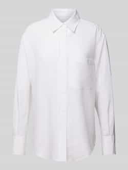 Calvin Klein Womenswear Regular fit overhemdblouse met linnen